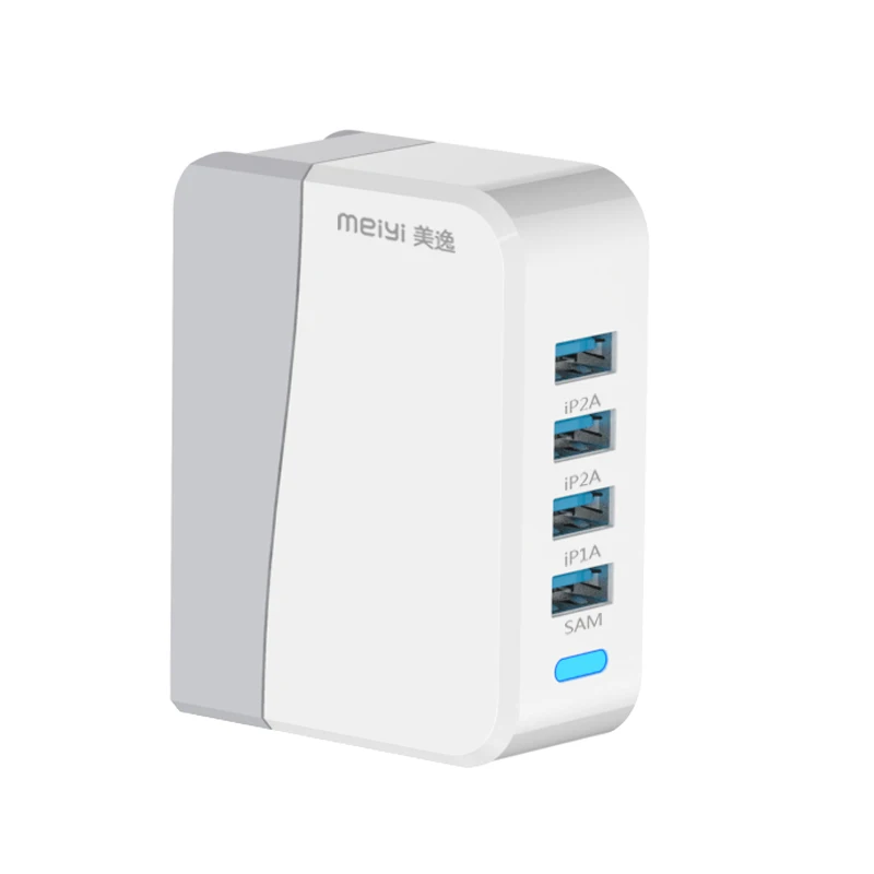 Meiyi 5 فولت 4a max (حقيقية) السفر العالمي شاحن محول الهاتف 4 ميناء usb الجدار شاحن لفون 8 7 6 ل سامسونج اللوحية