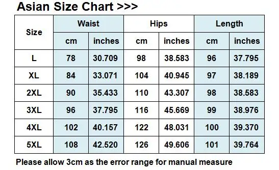 Size Chart Female Jeans