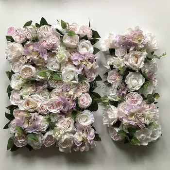 

3D Artificial Silk Flowers Wall And Fake Flower Row Use Rose For Table Flower Runner Wedding Background Decoration