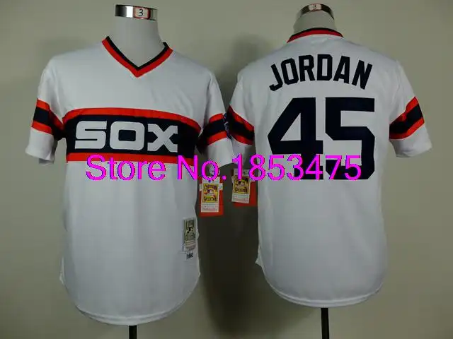 jordan 45 sox jersey