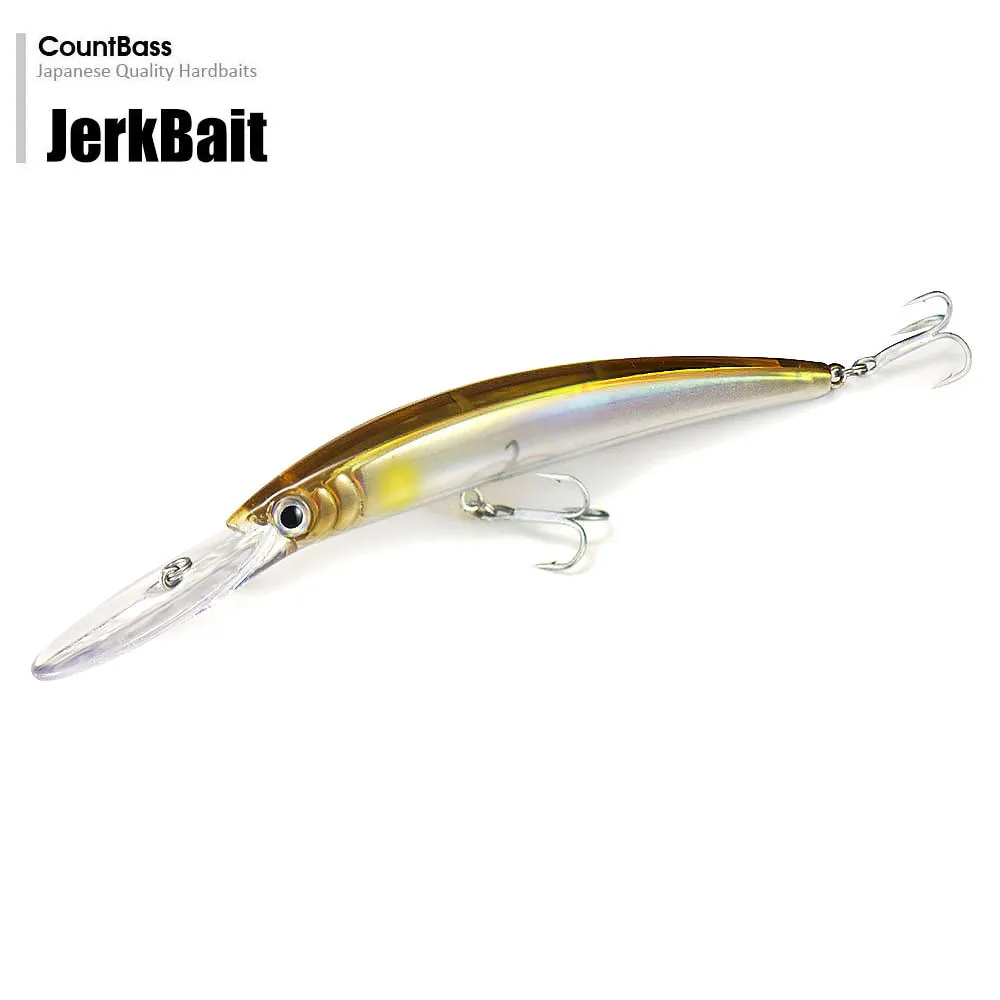 Countbass 110mm 15.6g Floating Jerkbait Wobblers Angler's Lure for Fishing Diving Depth 2.5-3m Hardbait Freshwater Minnow Leurre