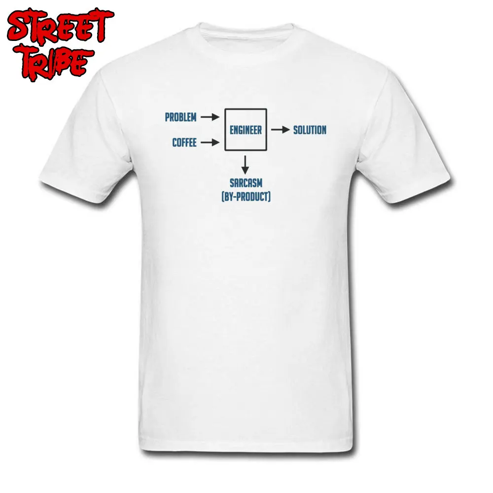 Engineering Sarcasm By product 2392 Crewneck T Shirts Lovers Day 3D Printed T Shirt 2018 Discount 100% Cotton Tee-Shirts Men Engineering Sarcasm By product 2392 white