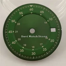 28,5 мм зеленый циферблат Калибр ETA 2836/2824 2813/3804 Miyota 82 движения серии A901-3
