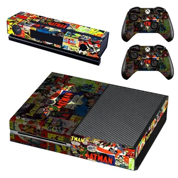 

Skin Sticker Decal For Xbox One Console and Kinect and 2 Controllers For Xbox One Skin Sticker Vinyl - The Joker Batman Superman