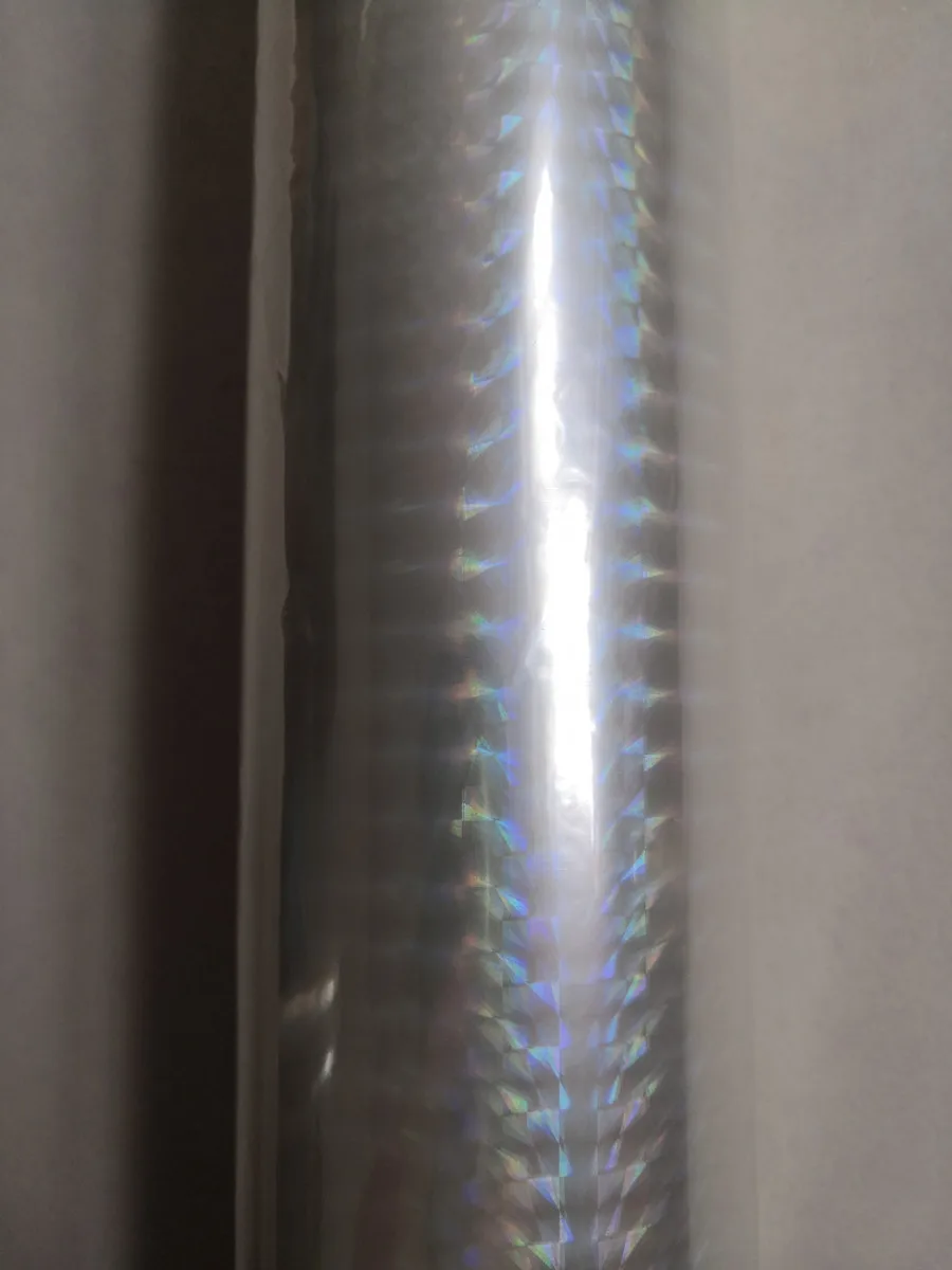 Прозрачная Фольга, Голографическая фольга, проверочный узор, фольга горячего тиснения, 64 см x 120 м, для бумаги или пластикового ламината, пленка для переноса