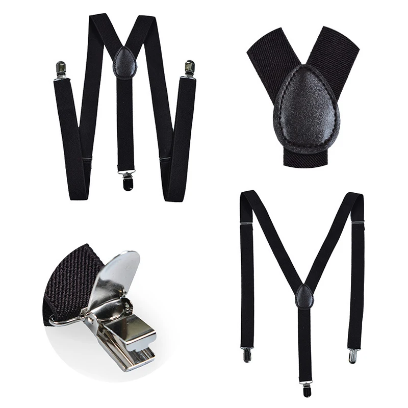 

Adjustable Elasticated Adult Suspender Straps Unisex Women Men Y Shape Elastic Clip-on Suspenders 3 Clip Pants Braces