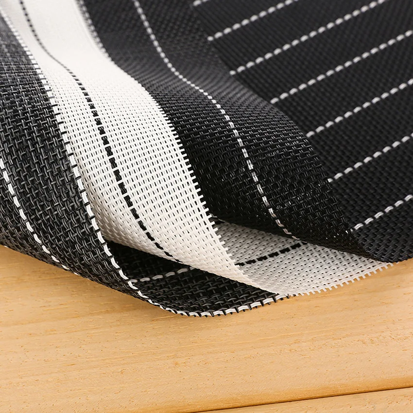 الأوروبية بسيطة أسود رمادي الأبيض قطع قماش توضع تحت الأغراض المختلفة مصنوعة من الكلوريد متعدد الفينيل العزل سادة كأس حصيرة تحديد الموقع ل طا...