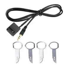 Adaptador de fio AUX-IN para carro, adaptador estéreo 6000-cd aux cabo para ford fiesta focus 6000 cd