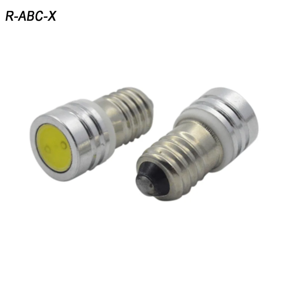 

2X 1W High quality DC3V 6V 12V E10 COB Led Warning Signal Indicating Lamp 3V Pilot lamp Instrument Light pinballs Bulbs