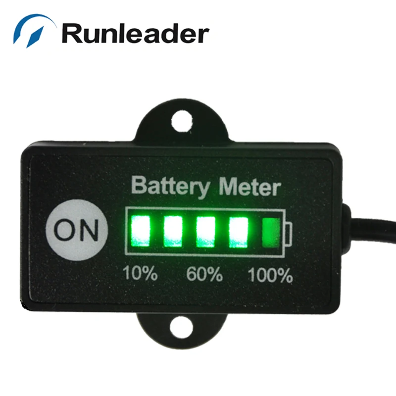 RL-BI005 runleader LED 12 24 В мотоциклетные уровень заряда батареи Вольтметр метр Индикатор заряда батареи