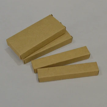 

30pcs two size small kraft paper box gift envelope little brown cardboard box for packing small eyelash packaging box
