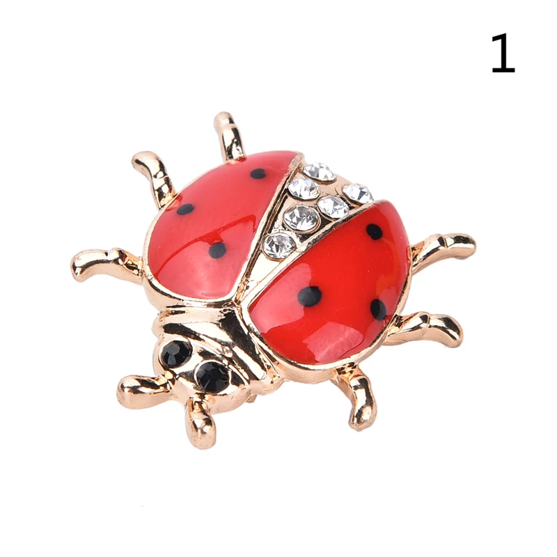 JETTINGBUY Fashion Jewelry Rhinestone Ladybug Brooch for Women Jewelry