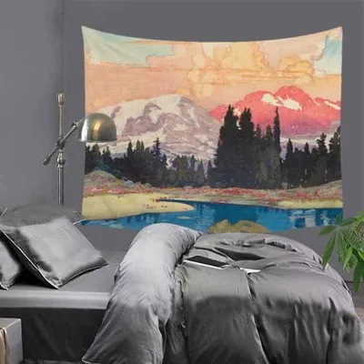 

Simple Hanging Live Background Cloth Tapestry Oversized Hang Cloth Home Interior Decoration Background Canvas Tapestries