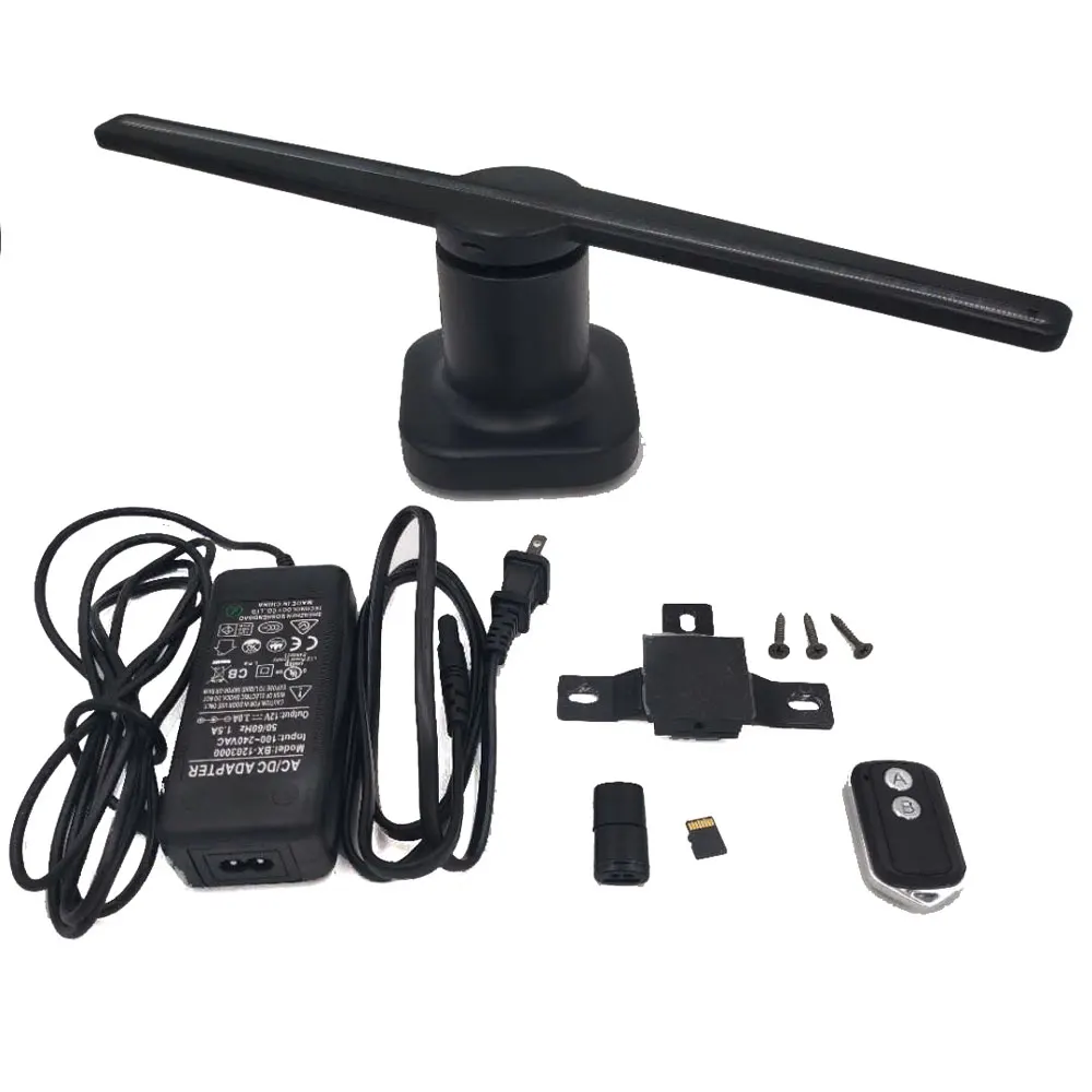 2019 3D Hologram Advertising Display Led Fan Holographic Imaging Naked Eye Led Fans Advertisement Player Machine Dropshipping