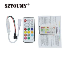 SZYOUMY 21 ключ Инфракрасный светодиодный контроллер для светодиодной ленты WS2811/WS2812B/TM1804/TM1809/INK1003/1903 2811 5-24 В постоянного тока, IC пиксельный модульный свет