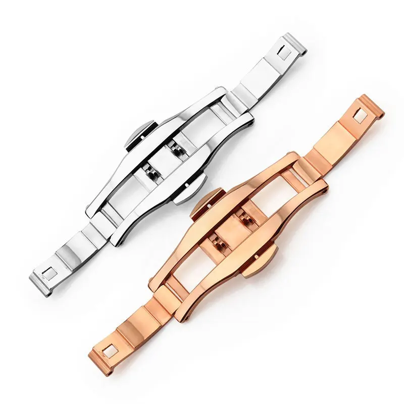 

Automatic Double Click Butterfly Buckle Watch Automatic Push Button Fold Folding Buckle Bracelet Buckle for Watch 18mm 21mm 23m