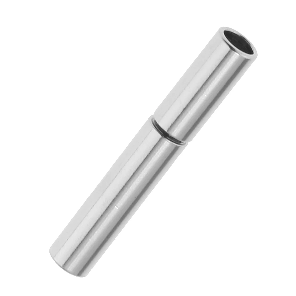 Stainless Steel Bayonet Bracelet End Push Clasps Cord Ends for Leather Cord Buckle DIY Jewelry Craft Connectors