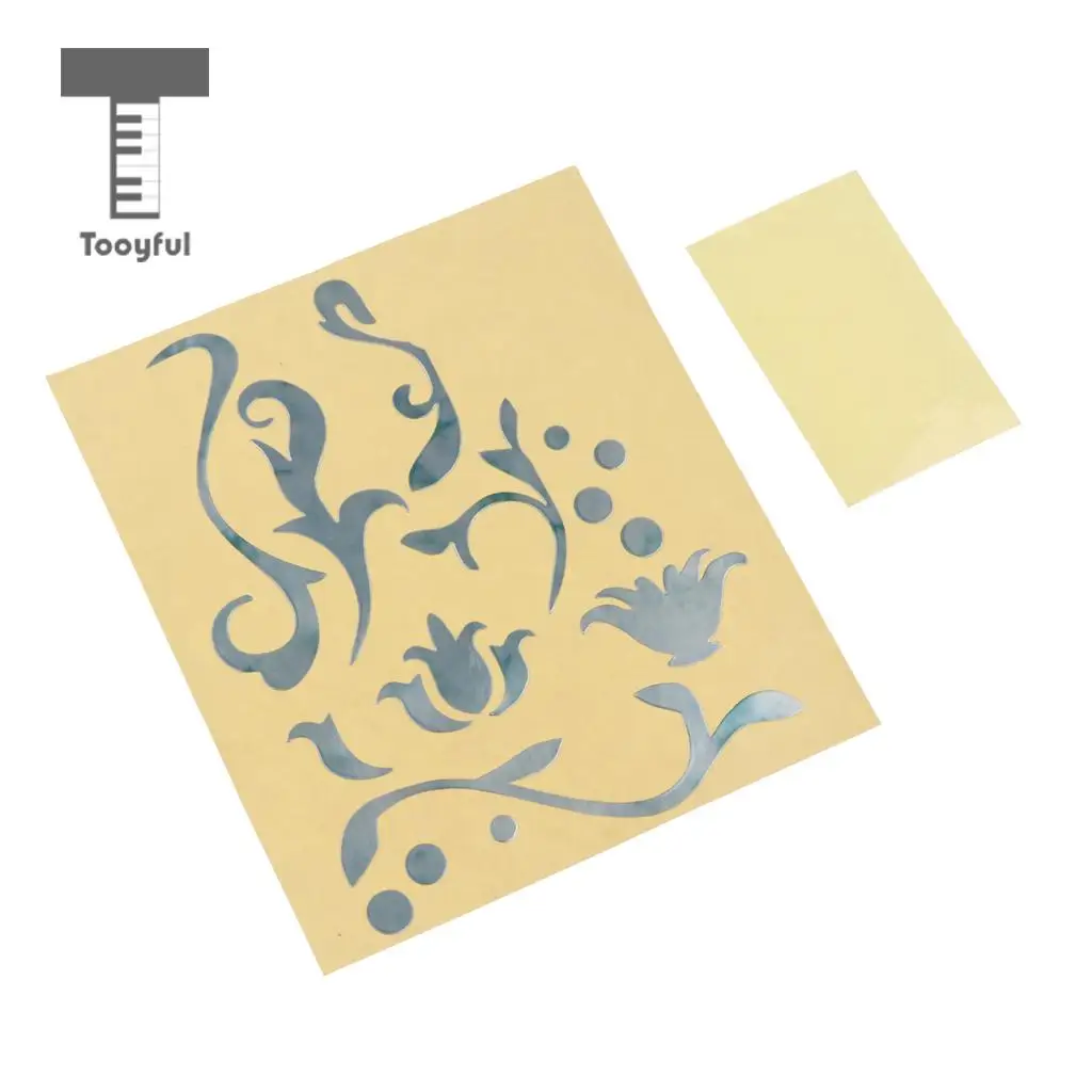 Tooyful Exquisite Guitar Body Headstock Inlay Sticker Decal DIY Guitars Bass Decorative Accessories