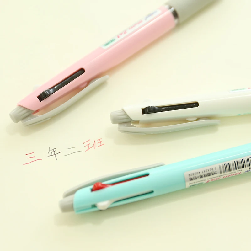 Южная Корея канцелярские принадлежности креативная многофункциональная композитная ручка 2 цвета Шариковая ручка+ автоматический карандаш для одной ручки