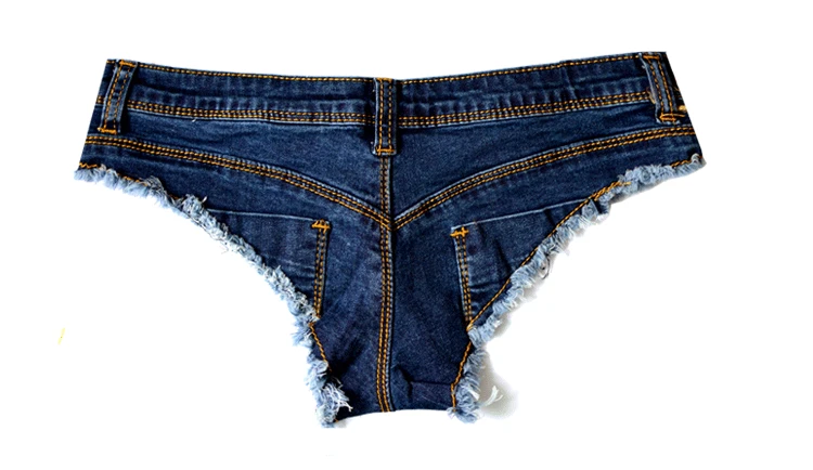 Summer Sexy Low Waist Denim Women Jeans Skinny Elastic Mini Short Pants Hot Butt Tight Exposed Night Club Women Blue Pants Jeans (22)