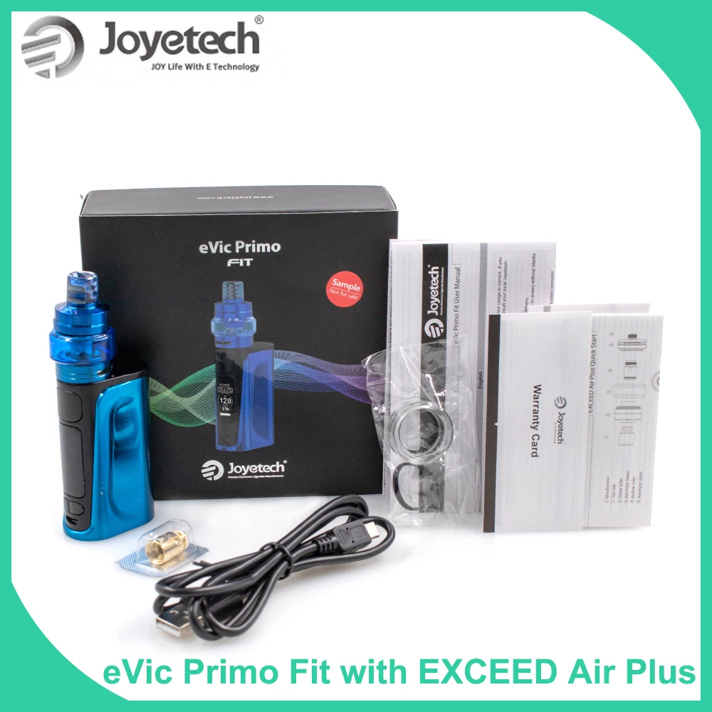 Original Joyetech eVic Primo Fit kit with EXCEED Air Plus Tank 80W with Built in 2800 battery 3ml Capacity E Cigarette vape