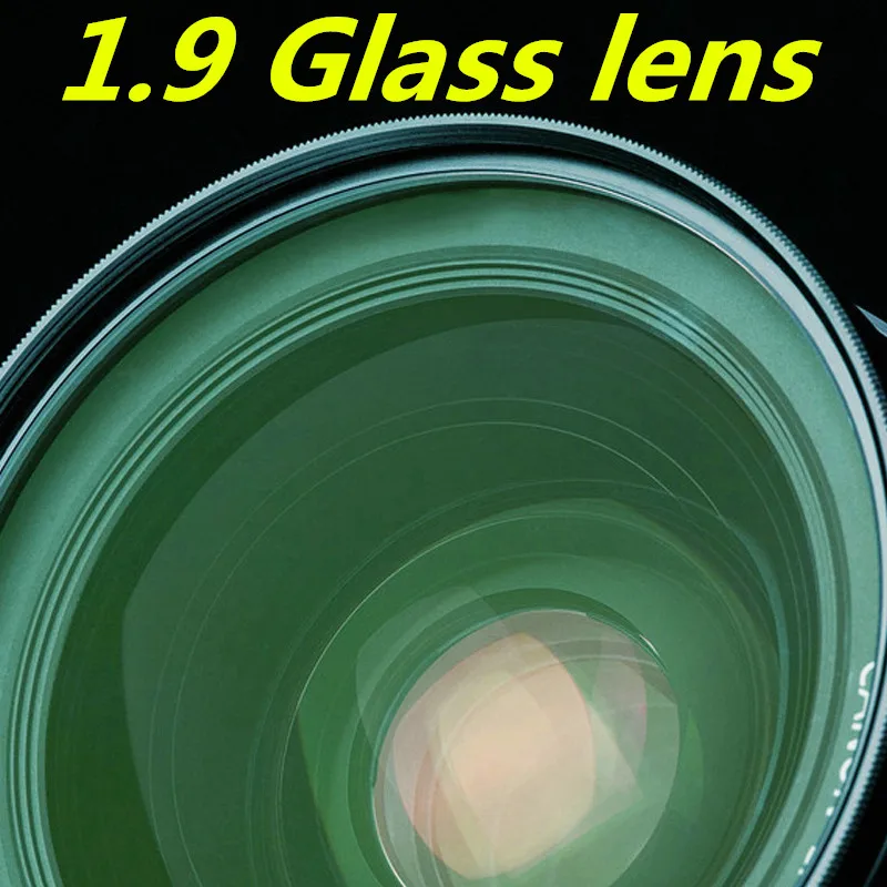 

Glass lens 1.9 high refraction green film aspherical lens high-definition ultra-thin high myopia prescription lens
