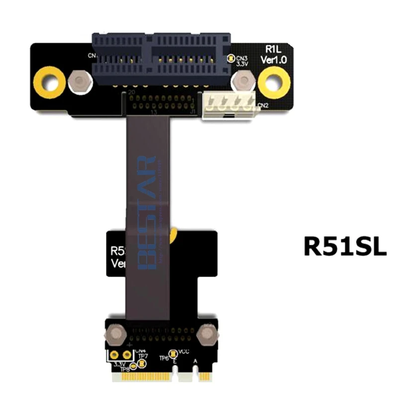 Riser M.2 WiFi A.E Key A+E To PCIe 1x x1 Riser Extender Adapter Card ...