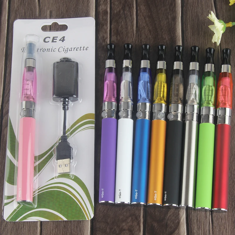 Паровая электронная сигарета CE4 eGo Kit 1,6 мл распылитель 1100 мАч батарея в блистерной упаковке eGo CE4 электронная сигарета Vape ручка