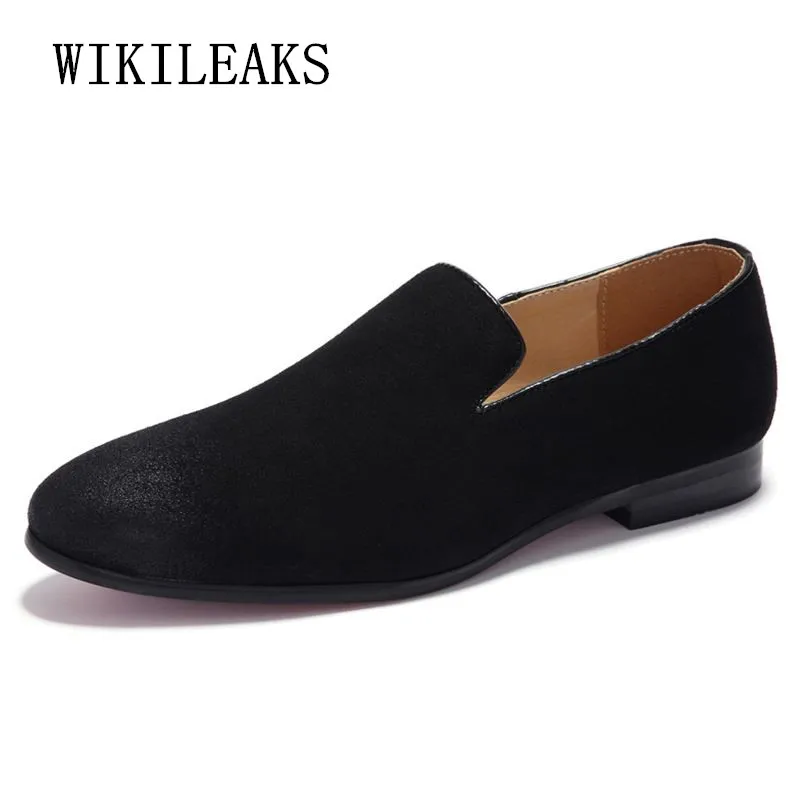 

2019 breather men shoes high quality cow suede dress shoes men slip on loafers oxford shoes for men formal mariage wedding shoes