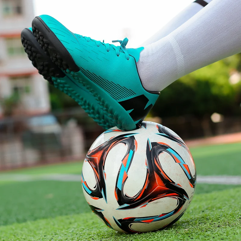 Los hombres zapatos de fútbol de niños Kis profesional calcetín botas de fútbol alta zapatillas de fútbol Superfly Original Futsal botas de futbol