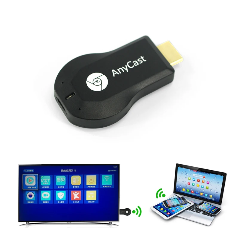 AnyCast ТВ палка Airplay 1080P беспроводной WiFi Дисплей ТВ ключ приемник HDMI M2 Plus DLNA Miracast для смартфонов планшеты ПК