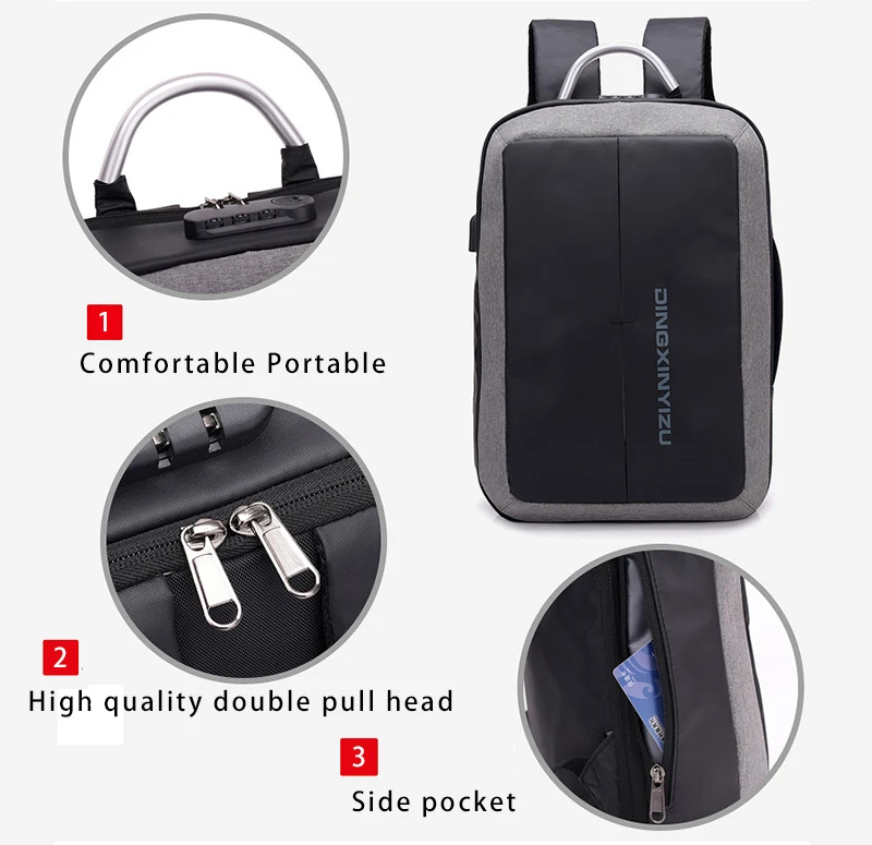 Oxford homens mochila bagpack Mochila de carregamento