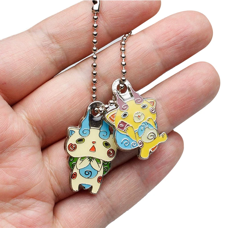 

Japanese Anime Yokai Watch DX YoKai Cosplay Komasan Kuttari Metal Pendant Toy Bag Key Chain Charms Collection Hot Anime Keyrings