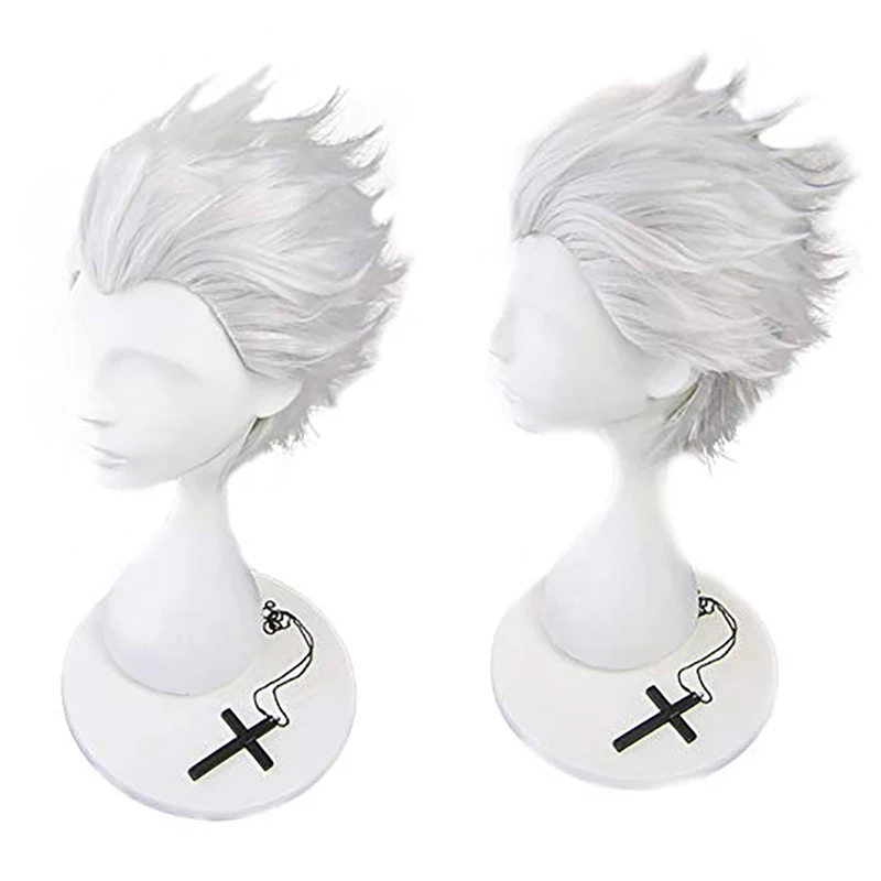 Ebingoo Fate Stay Night Emiya Shirou Синтетический Косплей парик лохматый слойный короткий