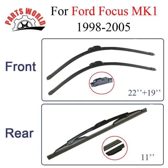 Wiper Blades For Ford Focus mk1 1998 2005 Windscreen Wipers Car Accessories Rubber Front And 2005 Ford Focus Rear Wiper Blade Size