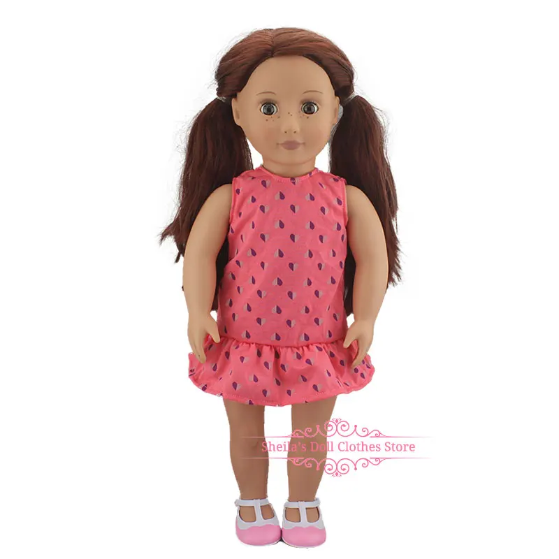 New Lovely Arrival Fashion Jean Skirt For 18 inch American Girl Doll Clothes,(Shoes are not included - Цвет: 12