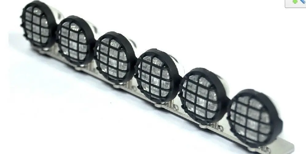 

Front/Roof Led Lights (6) k for 1/14 scaleTractor Excavator Truck Tamiya RC8WD 6x6 8x8 trailer rock crawler RC SCA MAN BENZ