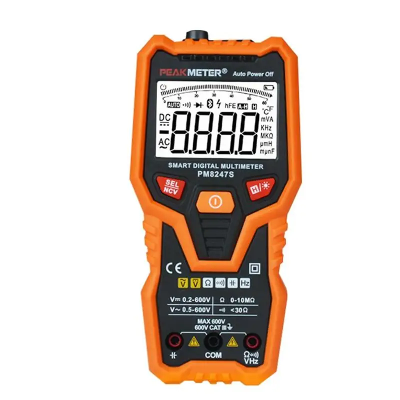 PM8247S Smart AutoRange Professional Digital Multimeter Voltmeter with NCV Frequency Bargraph цена PM8247S Smart AutoRange Professional Digital Multimeter Voltmeter with NCV Frequency Bargraph цены онлайн