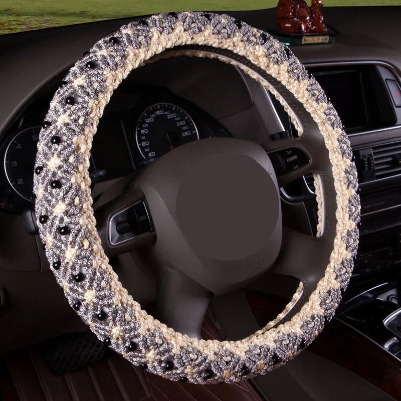 

New car steering wheel cover car interior accessories summer ice silk four seasons universal car handle case