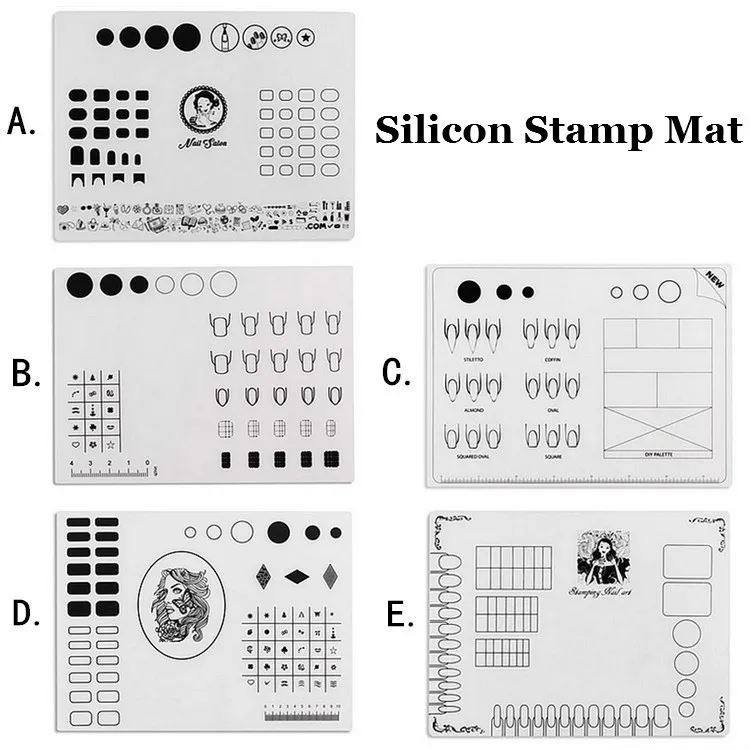 silicon nail stamp mat (11)