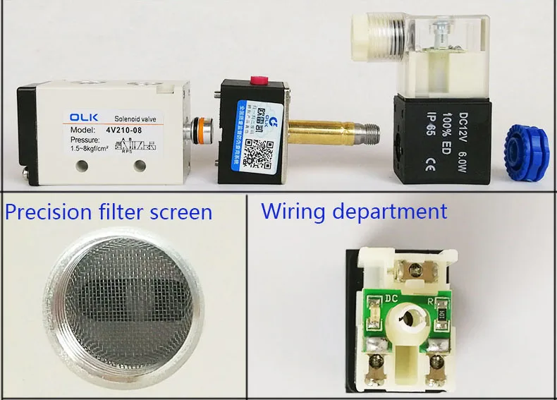 Válvula solenóide elétrica pneumática, 5 Port Five