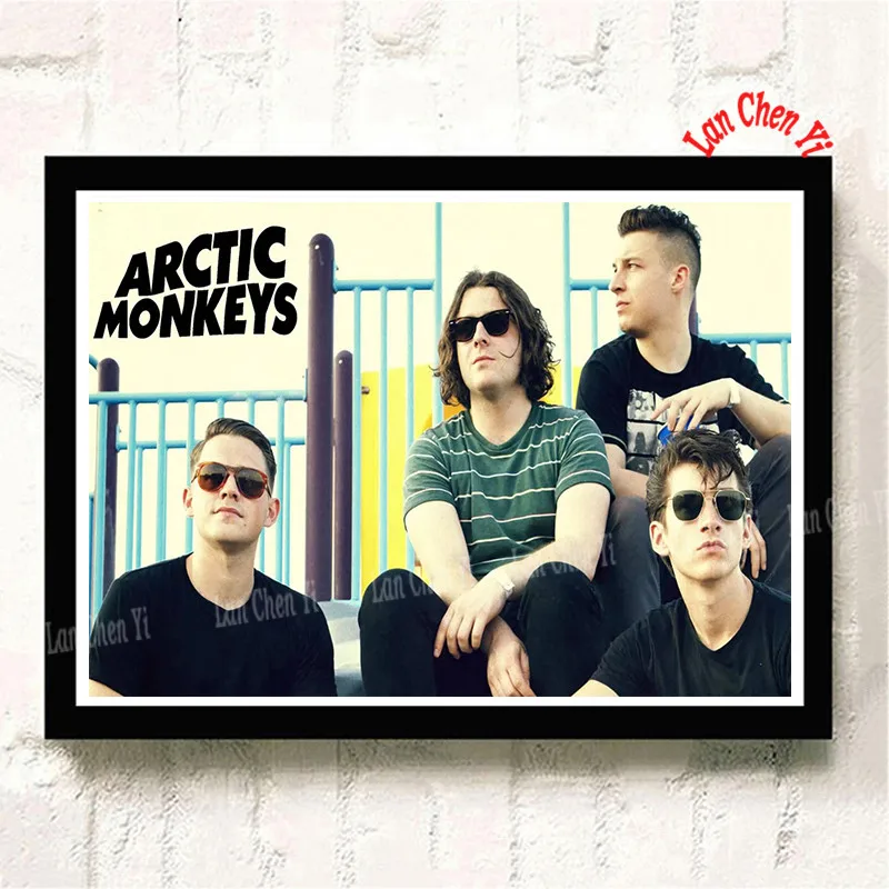 Arctic Monkeys музыкальная группа с белым покрытием бумажные плакаты Современная живопись плакаты настенные художественные картины для украшения гостиной - Цвет: Цвет: желтый