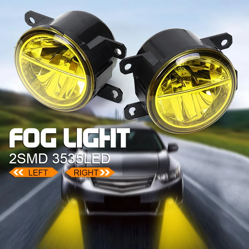 

Amber LED Driving Fog Lights 9LEDs Car Fog Lights front Bumper Lamp for Honda CRV/Civic for Odyssey/Fit