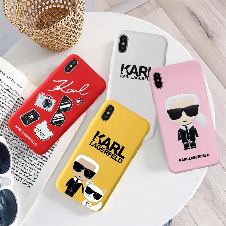 

Karl Lagerfeld Color soft silicone phone case For iphone 6/6s, 6Plus/6SPlus, 7 / 8 , 7Plus/8Plus, X ,XS XR XSMax