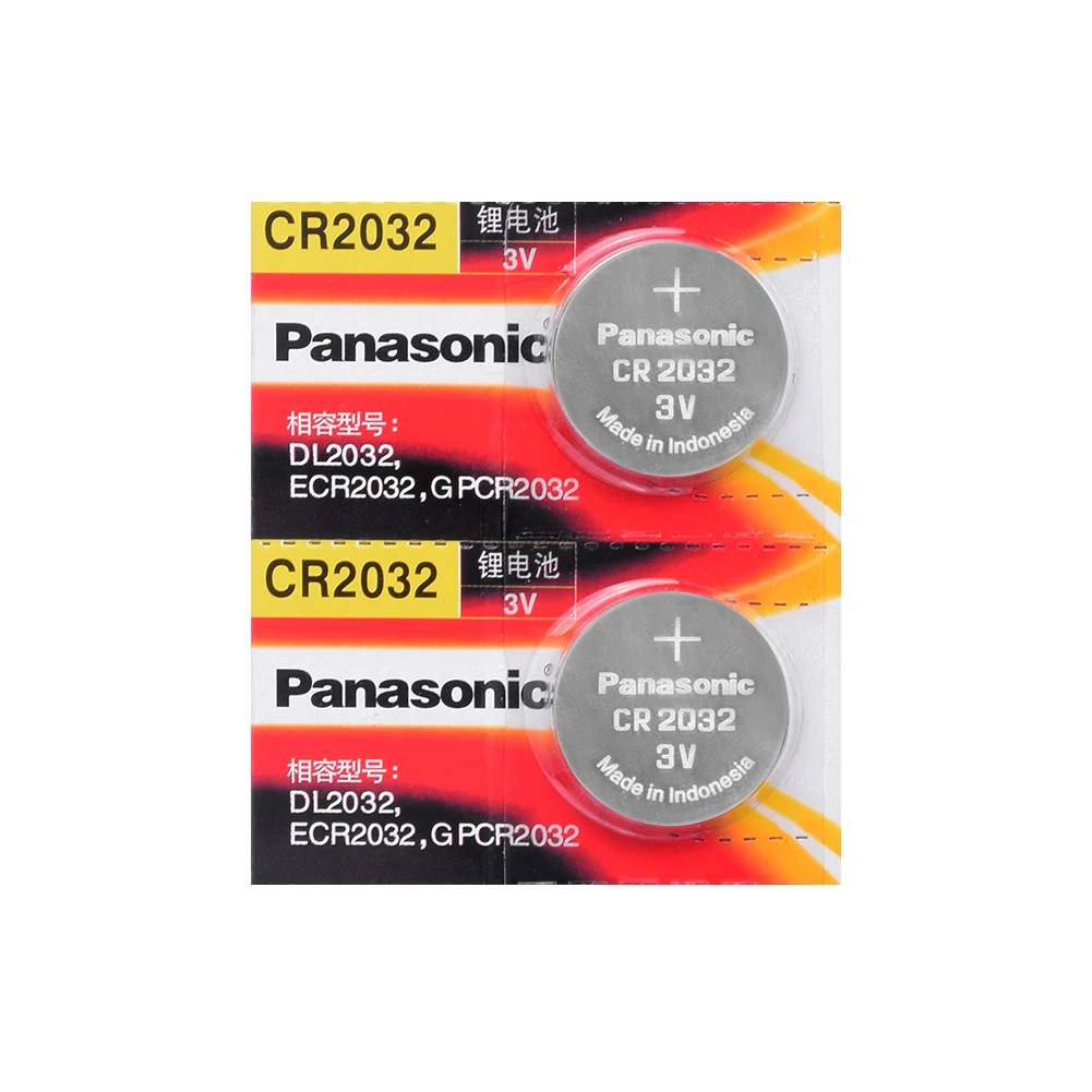 PANASONIC 2 шт. cr2032 DL2032 ECR2032 5004LC KCR2032 BR2032 3 в Кнопочная батарея монета автомобиль игрушка ячейка батарея