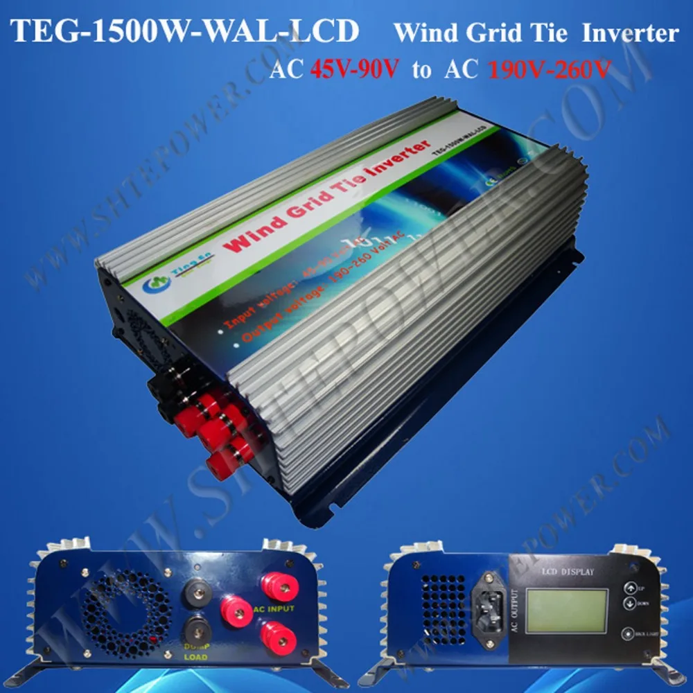 

wind grid tie inverters 1.5kw wind turbine on grid 1500w ac 48v to ac 230v