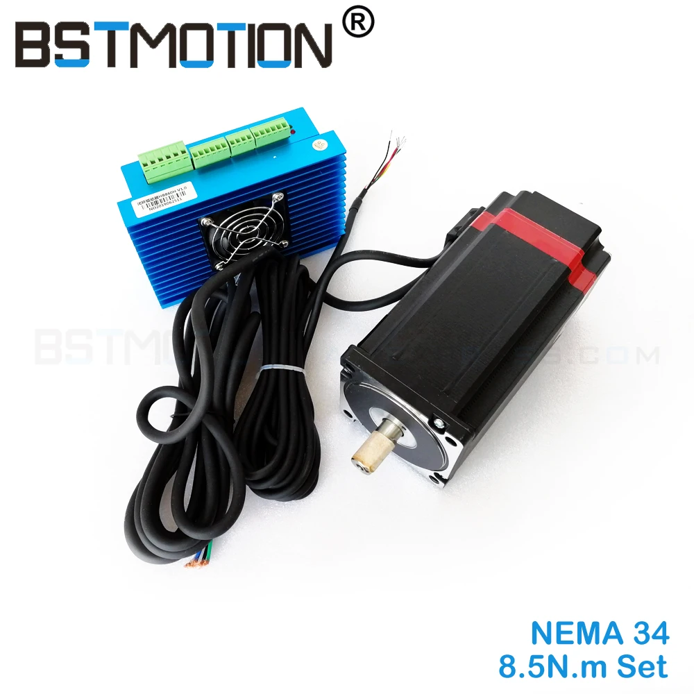 

Nema 34 servo motor 86HB250-118B+HB860H Closed-loop step motor 8.5N.m Nema 34 86 Hybird closed loop 2-phase stepper motor driver