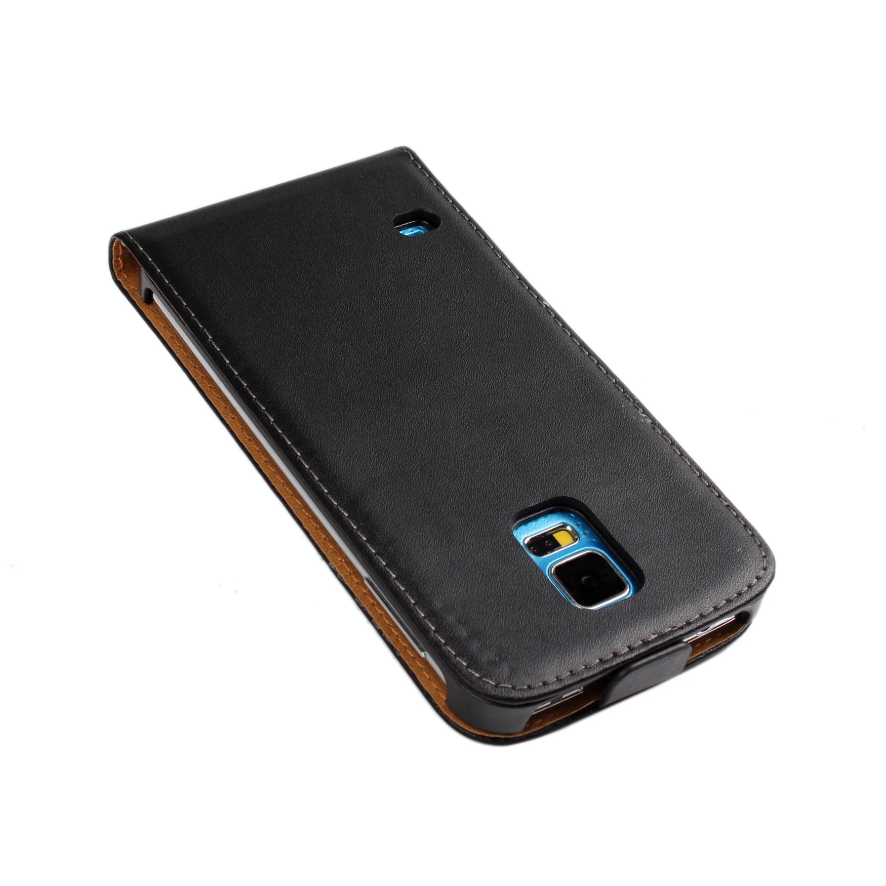 Раскладушка чехол для телефона кожаный Samsung Galaxy S5 i9600 кобура флип coevr