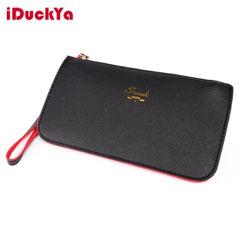 

Wallet Female Leather Women's Purses Card Holder Handbag Phone Wrist Strap Portable Multifunction Long Change Clutch For Girls