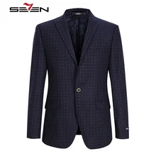 Seven7 бренд известный бренд высокого качества повседневный мужской цветочный костюм куртка приталенный Блейзер корейский стиль новое поступление